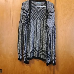 Maurices black and white cardigan sweater